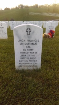 WWII Veteran, Jack Lindenman’s gravesite